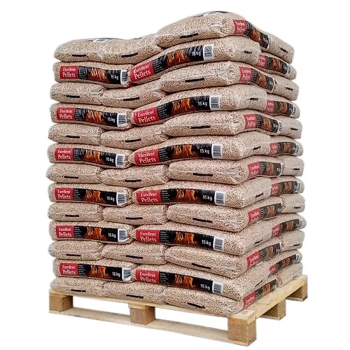 Excellent Pellets Premium Holzpellets — Palette 975 kg (65 Säcke) · DINplus · ENplus A1